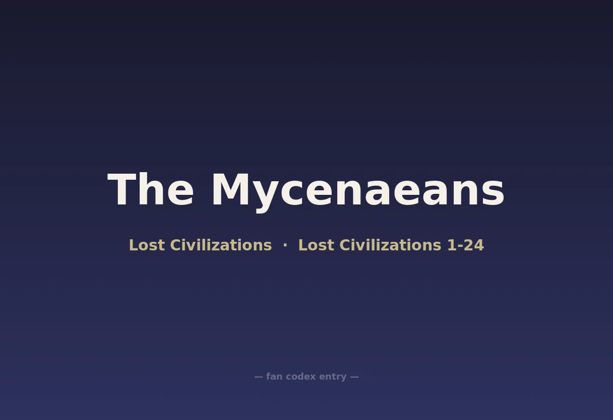 The Mycenaeans